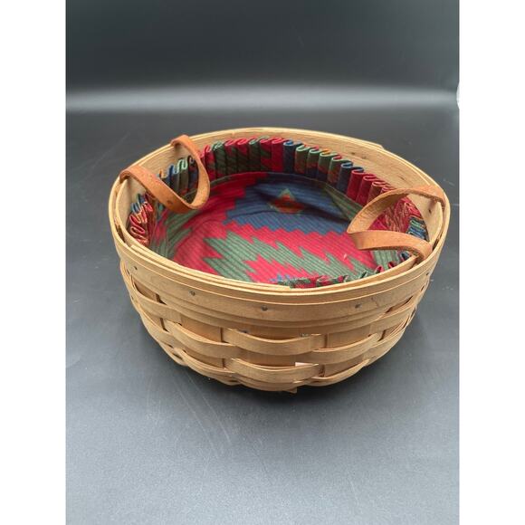 1994 Longaberger Unstained Darning Basket 15521 - Picture 1 of 6